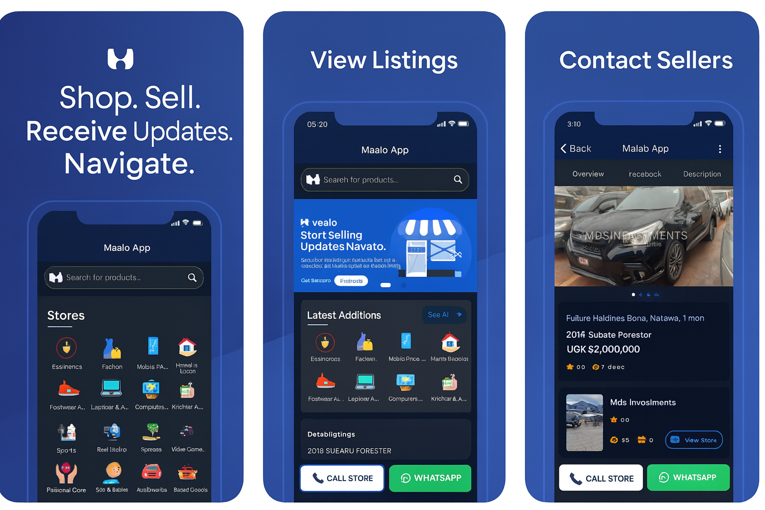 MaaloApp listing experience